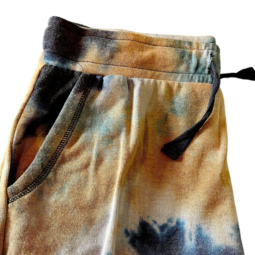 Hippie Rose Tie Dye Jogger Pants with Pockets and Tie Waist Size XL, New!